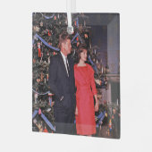 John Kennedy & Jacqueline, Präsident der Weihnacht Ornament Aus Glas (Vorderseite links)