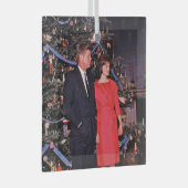 John Kennedy & Jacqueline, Präsident der Weihnacht Ornament Aus Glas (Vorderseite Rechts)