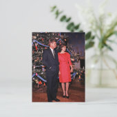 John Kennedy & Jacqueline, Präsident der Weihnacht Postkarte (Stehend Vorderseite)