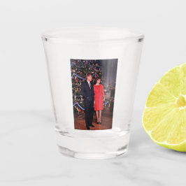 John Kennedy & Jacqueline, Präsident der Weihnacht Schnapsglas