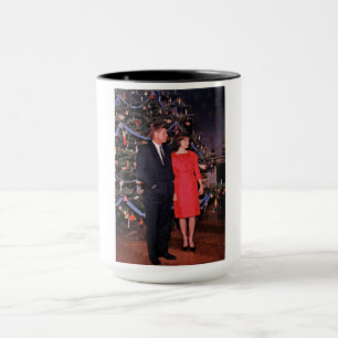 John Kennedy & Jacqueline, Präsident der Weihnacht Tasse