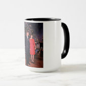 John Kennedy & Jacqueline, Präsident der Weihnacht Tasse (VorderseiteRechts)