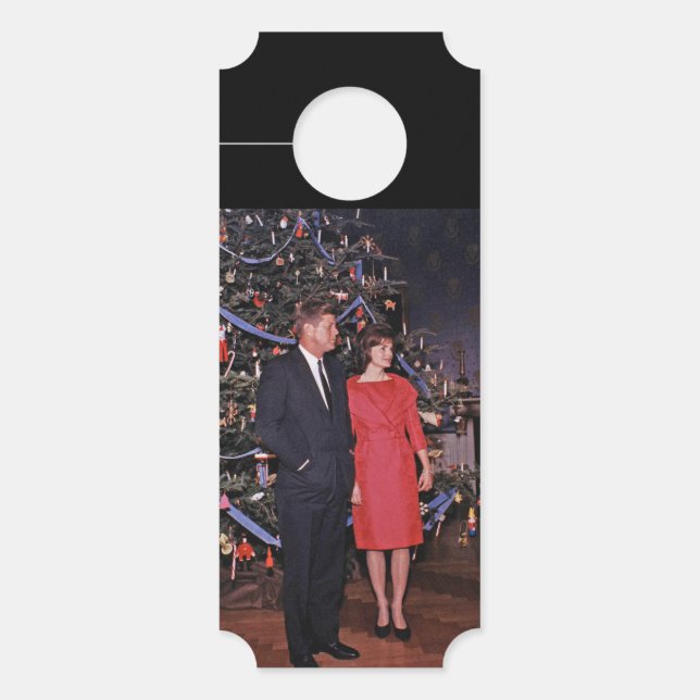 John Kennedy & Jacqueline, Präsident der Weihnacht Türanhänger (Vorderseite)