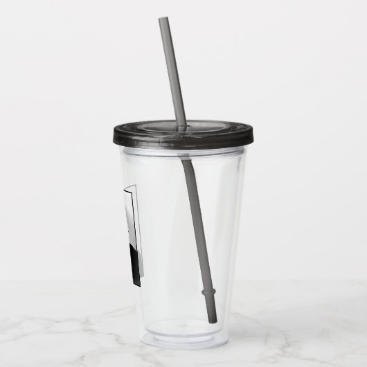 John Kennedy Portrait des Präsidenten der USA Acryltrinkbecher (Links)