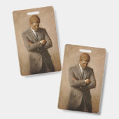 John Kennedy Portrait des Präsidenten der USA Ausweis (Vorder- & Rückseite)