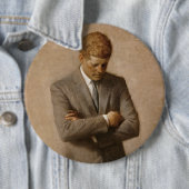John Kennedy Portrait des Präsidenten der USA Button (Beispiel)
