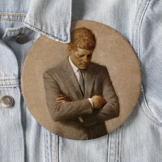 John Kennedy Portrait des Präsidenten der USA Button (Beispiel)