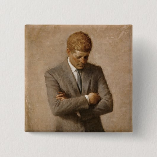 John Kennedy Portrait des Präsidenten der USA Button (Vorderseite)
