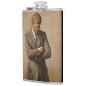 John Kennedy Portrait des Präsidenten der USA Flachmann (Links)