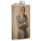 John Kennedy Portrait des Präsidenten der USA Flachmann (Rechts)