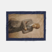 John Kennedy Portrait des Präsidenten der USA Fleecedecke (Vorderseite (Horizontal))