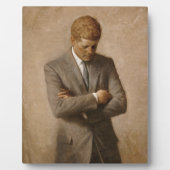 John Kennedy Portrait des Präsidenten der USA Fotoplatte (Vorderseite)