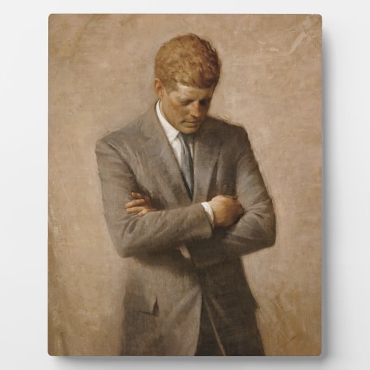 John Kennedy Portrait des Präsidenten der USA Fotoplatte (Vorderseite)