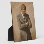 John Kennedy Portrait des Präsidenten der USA Fotoplatte (Seite)