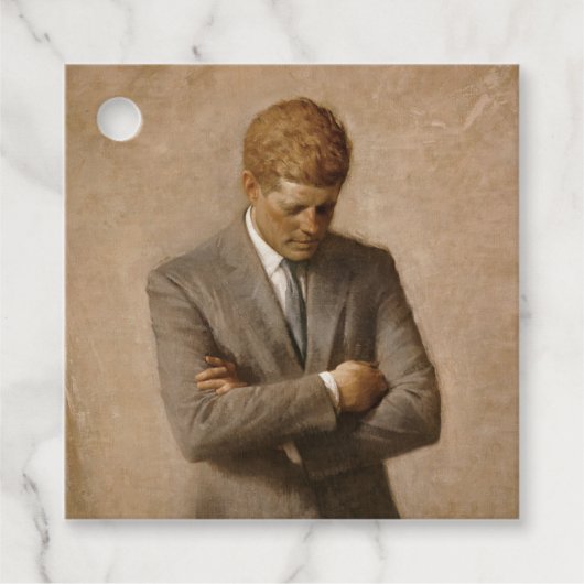 John Kennedy Portrait des Präsidenten der USA Geschenkanhänger (Vorderseite)
