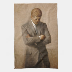John Kennedy Portrait des Präsidenten der USA Geschirrtuch
