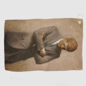 John Kennedy Portrait des Präsidenten der USA Golfhandtuch (Horizontal)