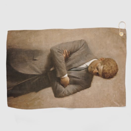 John Kennedy Portrait des Präsidenten der USA Golfhandtuch (Horizontal)