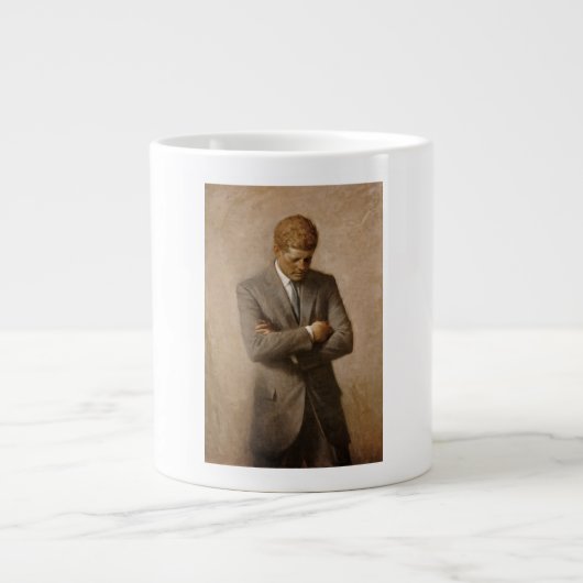 John Kennedy Portrait des Präsidenten der USA Jumbo-Tasse (Vorderseite)