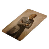 John Kennedy Portrait des Präsidenten der USA Magnet (Linke Seite)