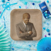 John Kennedy Portrait des Präsidenten der USA Pappteller (Party)