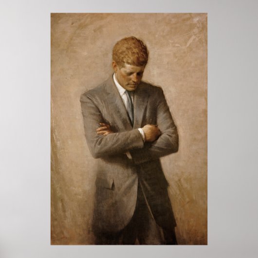John Kennedy Portrait des Präsidenten der USA Poster (Vorne)