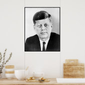 John Kennedy Portrait des Präsidenten der USA Poster (Küche)