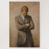 John Kennedy Portrait des Präsidenten der USA Puzzle (Vertikal)