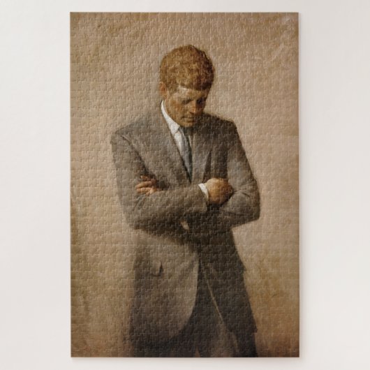 John Kennedy Portrait des Präsidenten der USA Puzzle (Vertikal)