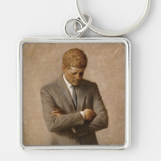 John Kennedy Portrait des Präsidenten der USA Schlüsselanhänger (Vorne)