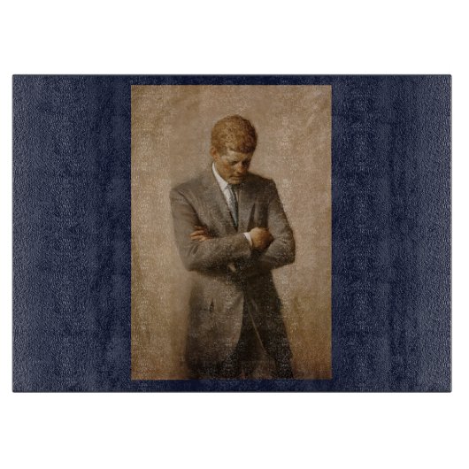 John Kennedy Portrait des Präsidenten der USA Schneidebrett (Vorderseite)
