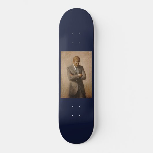 John Kennedy Portrait des Präsidenten der USA Skateboard (Vorderseite)