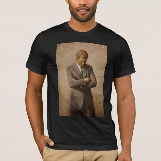 John Kennedy Portrait des Präsidenten der USA T-Shirt (Vorderseite)