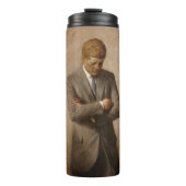 John Kennedy Portrait des Präsidenten der USA Thermosbecher (Vorderseite)