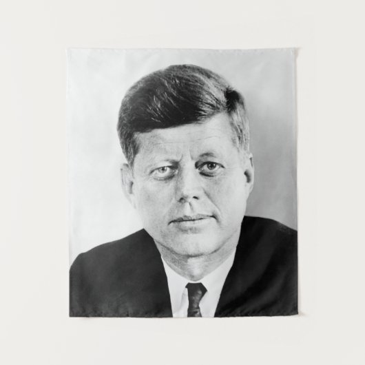 John Kennedy Portrait des Präsidenten der USA Wandteppich (Vorderseite)