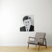 John Kennedy Portrait des Präsidenten der USA Wandteppich (Beispiel)