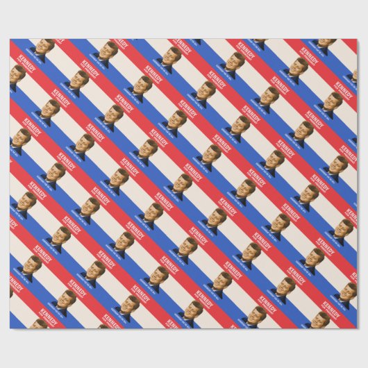 John Kennedy und Führung Geschenkpapier (Flach)