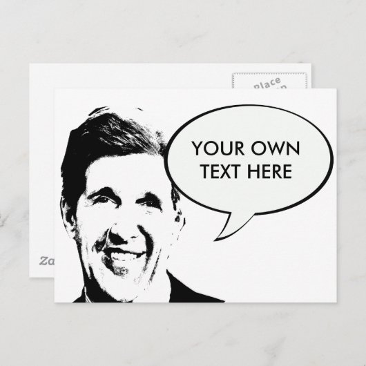 John Kerry Postkarte (Vorne/Hinten)