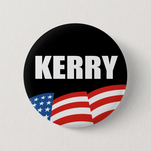 JOHN KERRY-Wahl-Gang Button (Vorderseite)