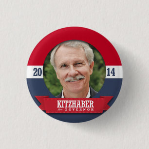JOHN KITZHABER CAMPAIGN BUTTON
