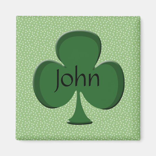 John Kleeblatt Personalisiert Magnet (Vorne)