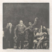 John L. Sullivan - George Bellows Glasuntersetzer (Vorderseite)