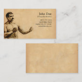 John L. Sullivan Visitenkarte (Vorne/Hinten)