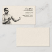 John L. Sullivan Visitenkarte (Vorne/Hinten)