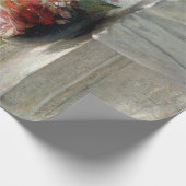 John La Farge Blume auf einer Fensterkante Geschenkpapier (Ecke)