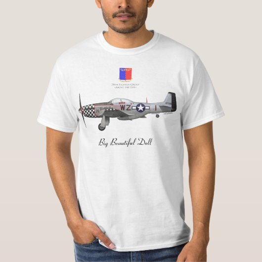 John Lander’s P-51 "Big Beautiful Doll" T-Shirt (Vorderseite)