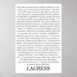 John Laurens Quotations Poster