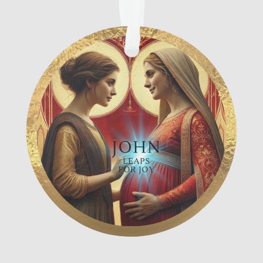 John Leaps für Joy Acrylic Ornament (Rückseite)