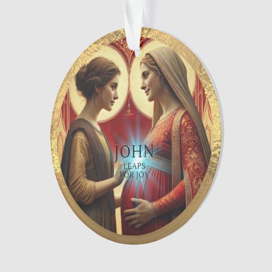 John Leaps für Joy Acrylic Ornament (Vorderseite)