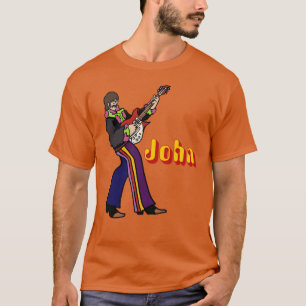 John Lennon Yellow Submarine Charakter spielt Gita T-Shirt